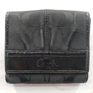 Coach Soho Pleated Signature French Purse Wallet